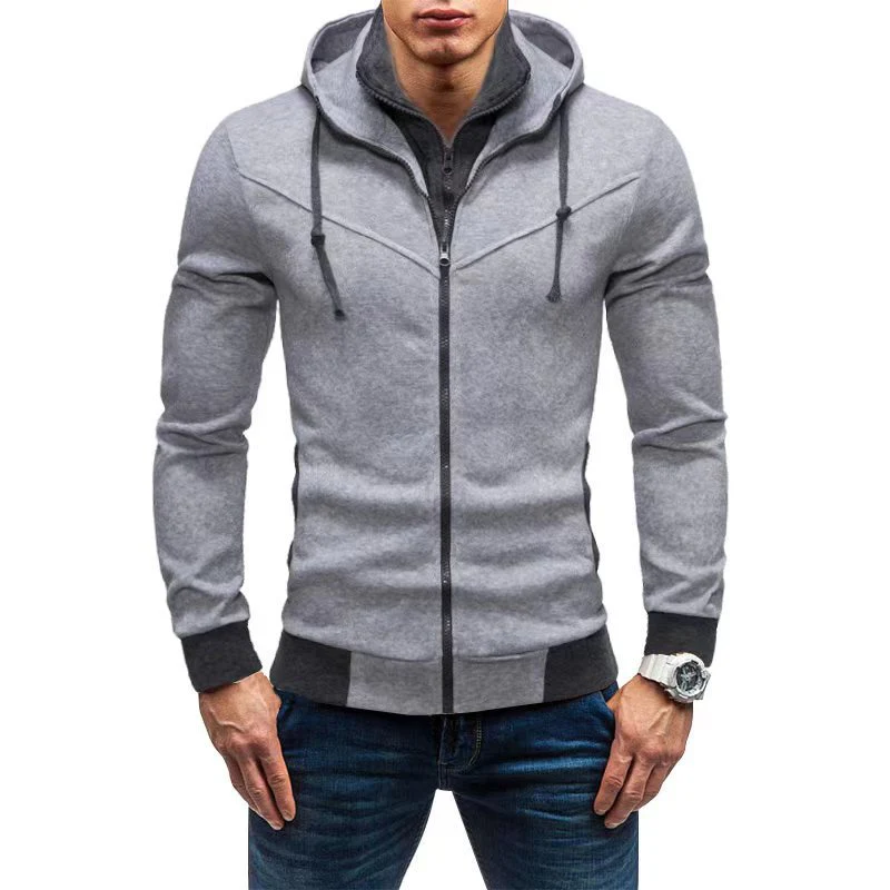 Herren Fleece-Kapuzenjacke mit stylischem Design und praktischen Taschen Heidi-Mode - Image 4