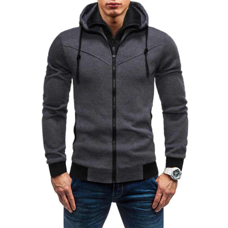 Herren Fleece-Kapuzenjacke mit stylischem Design und praktischen Taschen Heidi-Mode - Image 5