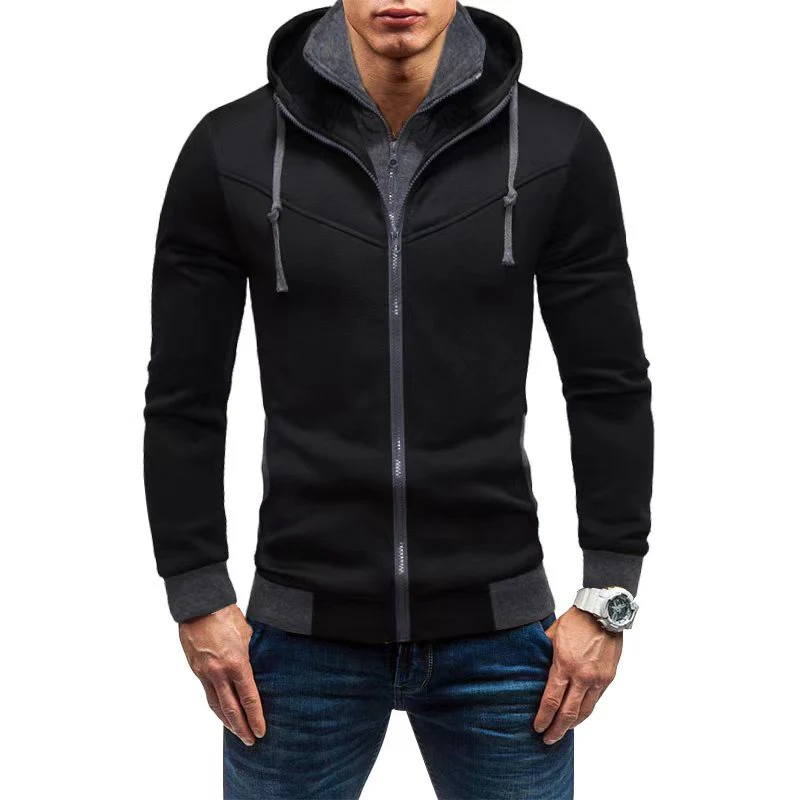 Herren Fleece-Kapuzenjacke mit stylischem Design und praktischen Taschen Heidi-Mode - Image 7