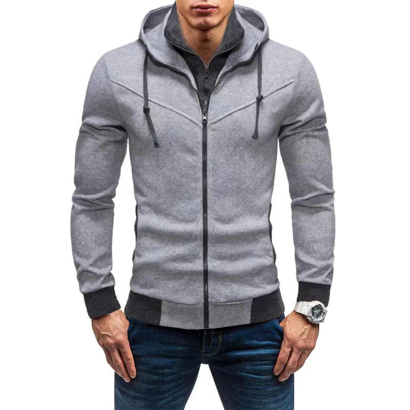 Herren Fleece-Kapuzenjacke mit stylischem Design und praktischen Taschen Heidi-Mode - Image 8
