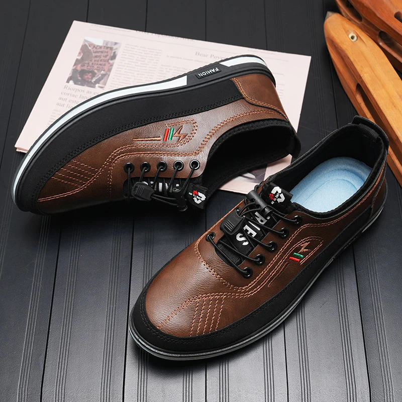 Herren Freizeit-Schnürschuhe mit innovativer Schnellschnürtechnologie und rutschfester Sohle Heidi Mode - Image 6