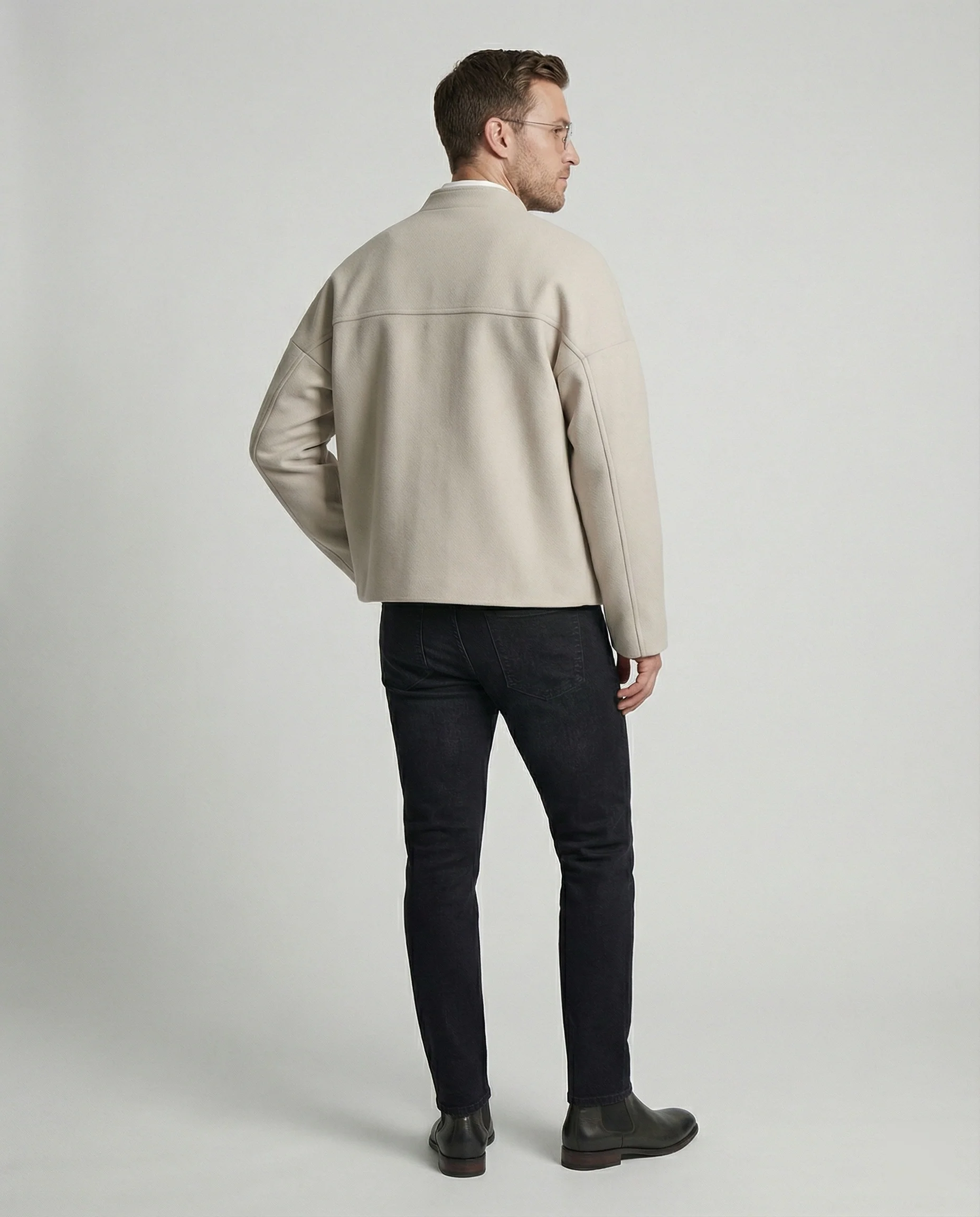Herren Jacke im Neo-Chinese Style Stehkragen Herbst Freizeit - Image 4