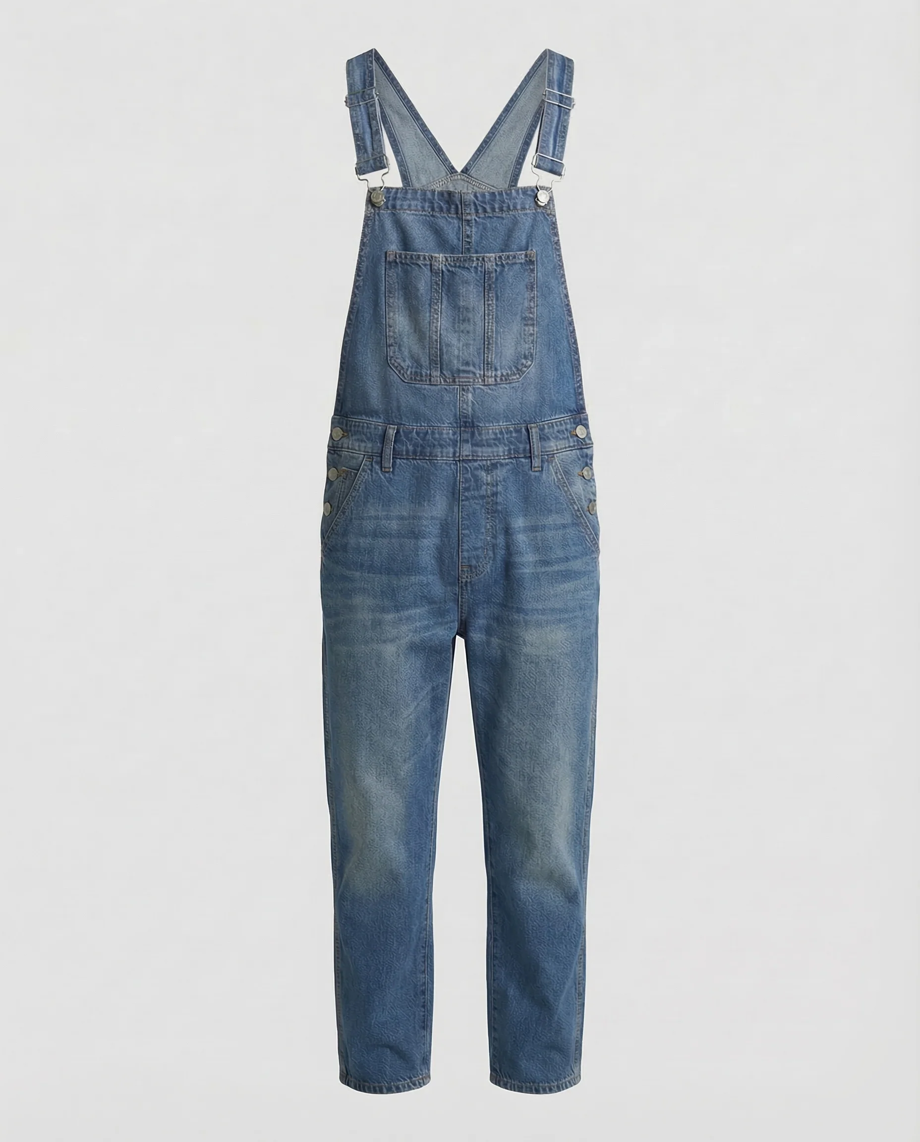 Herren Jeans Latzhose aus Robuster Denim mit Verstellbaren Trägern & Praktischen Taschen | Heidi-Mode - Image 4