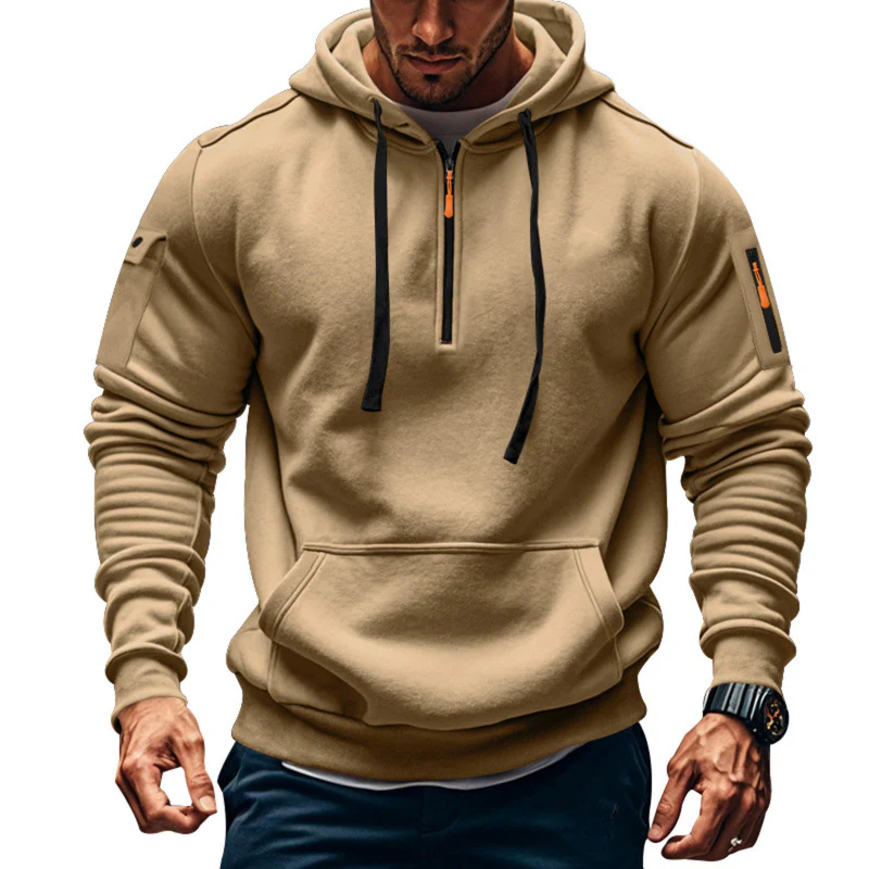 Herren Kapuzenpullover mit modernem Reißverschluss und praktischen Taschen Heidi-Mode - Image 7