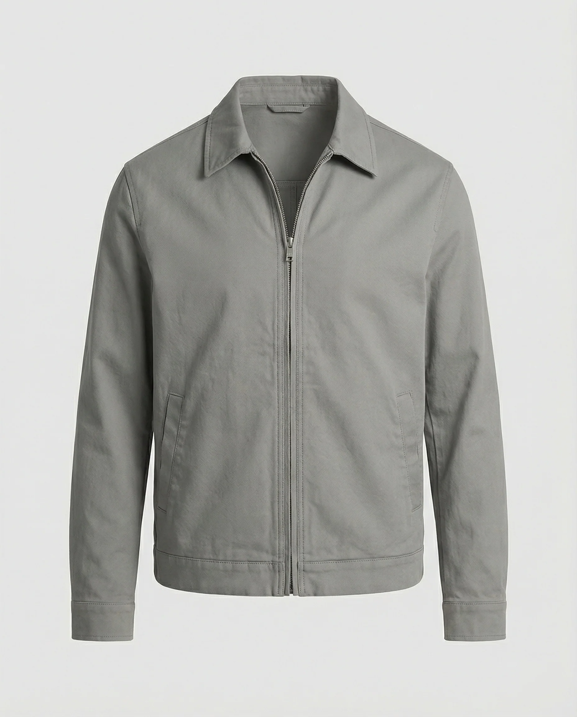 Herren kastige Zip-Jacke mit Hemdkragen und minimalistischen Teilungsnähten Heidi-Mode - Image 5