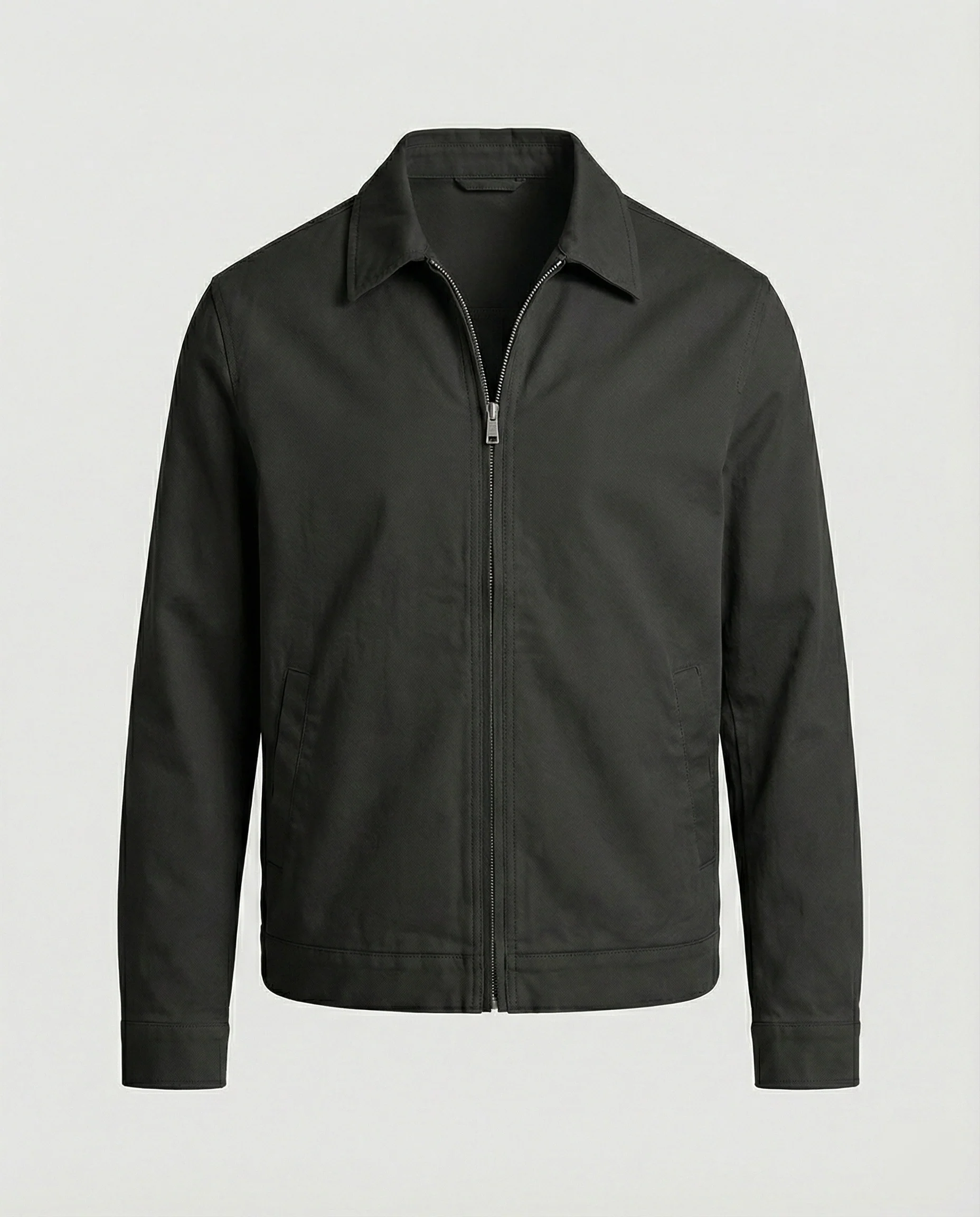 Herren kastige Zip-Jacke mit Hemdkragen und minimalistischen Teilungsnähten Heidi-Mode - Image 6