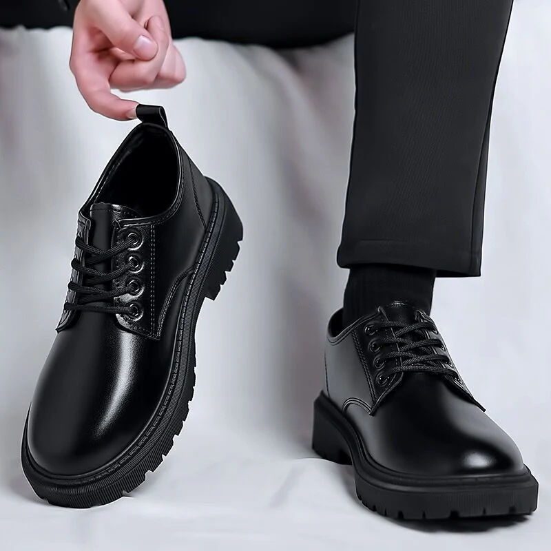 Herren Klassische Schnürschuhe mit rutschfester Gummisohle und robustem Obermaterial Heidi Mode - Image 2