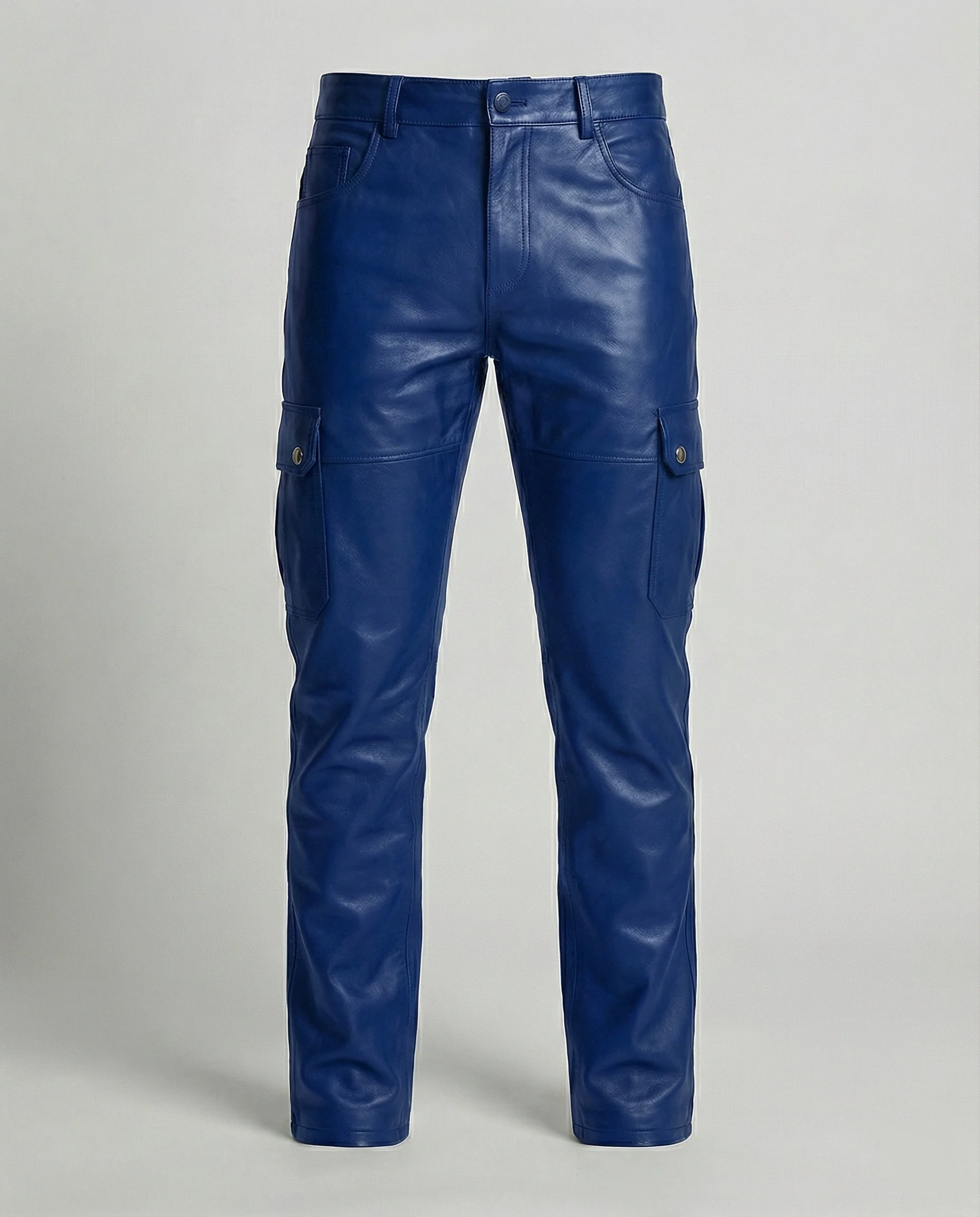 Herren Kunstleder Cargo-Hose mit Seitentaschen - Image 6