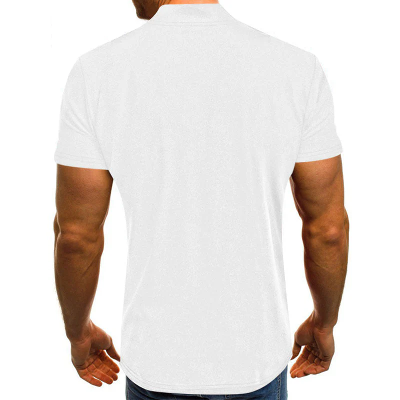 Herren Kurzarm Shirt mit Modischem Reißverschluss Heidi-Mode - Image 5
