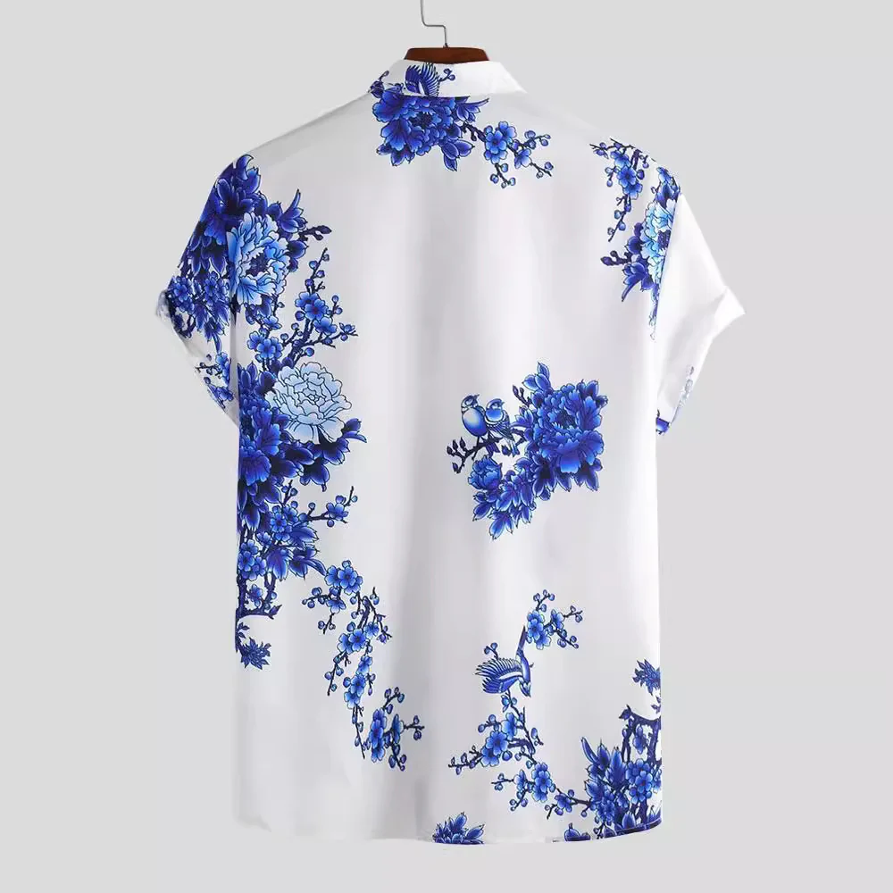 Herren Kurzarmhemd mit elegantem floralem Druck und hochwertigem Material Heidi-Mode - Image 2