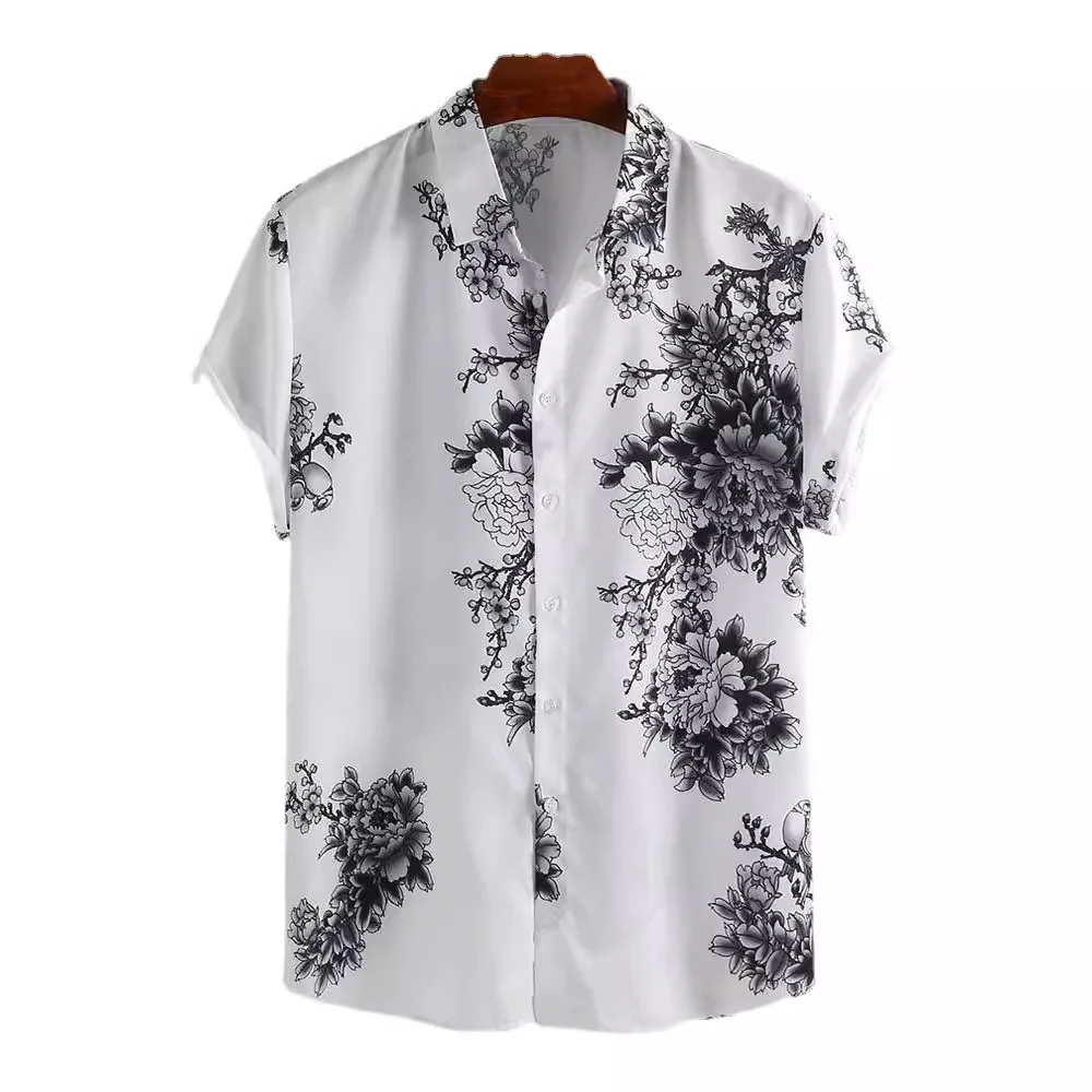 Herren Kurzarmhemd mit elegantem floralem Druck und hochwertigem Material Heidi-Mode - Image 5