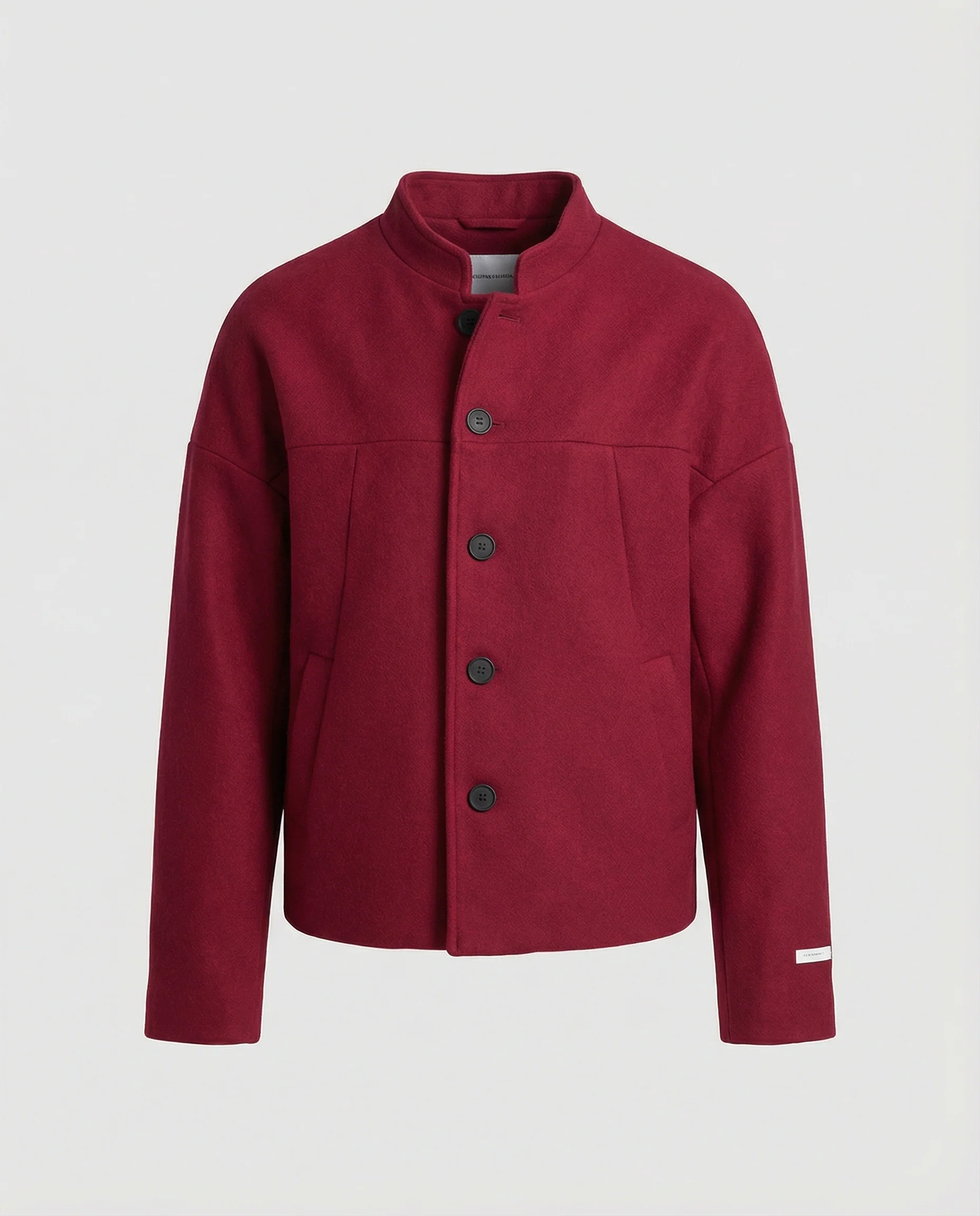 Herren Kurzjacke Stehkragen Retro Design Chinesischer Stil Herbst Trend - Image 5