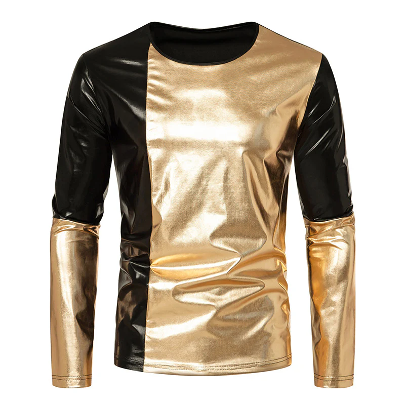 Herren Langarm T-Shirt mit glänzender Oberfläche Heidi-Mode - Image 3