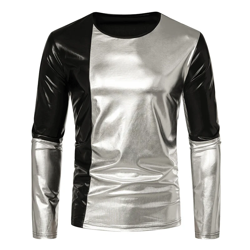 Herren Langarm T-Shirt mit glänzender Oberfläche Heidi-Mode - Image 6