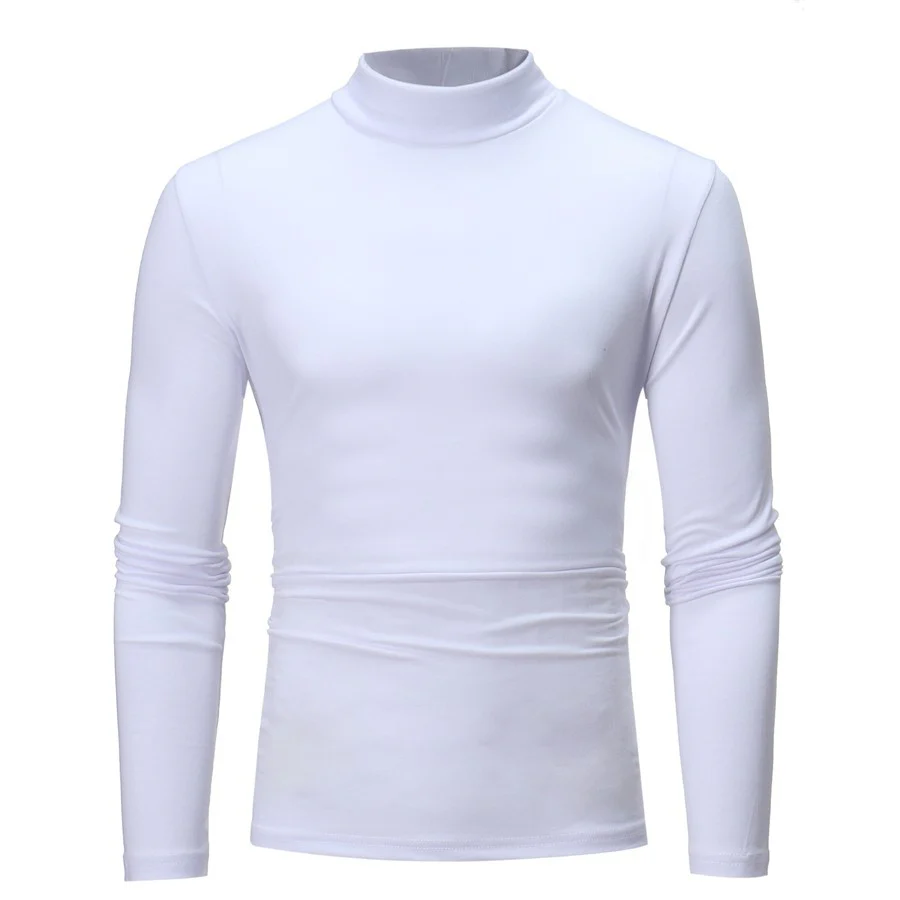 Herren Langarm T-Shirt mit stehendem Kragen und figurschmeichelndem Schnitt Heidi-Mode - Image 5