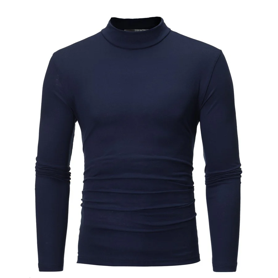 Herren Langarm T-Shirt mit stehendem Kragen und figurschmeichelndem Schnitt Heidi-Mode - Image 9