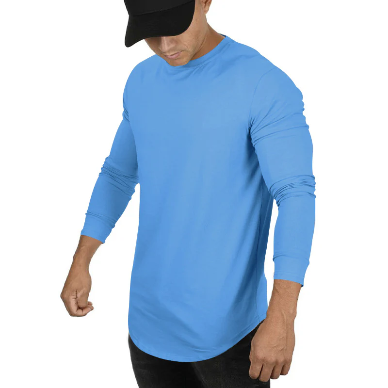Herren Langarmshirt mit innovativem Schnitt und atmungsaktiver Struktur Heidi-Mode - Image 4