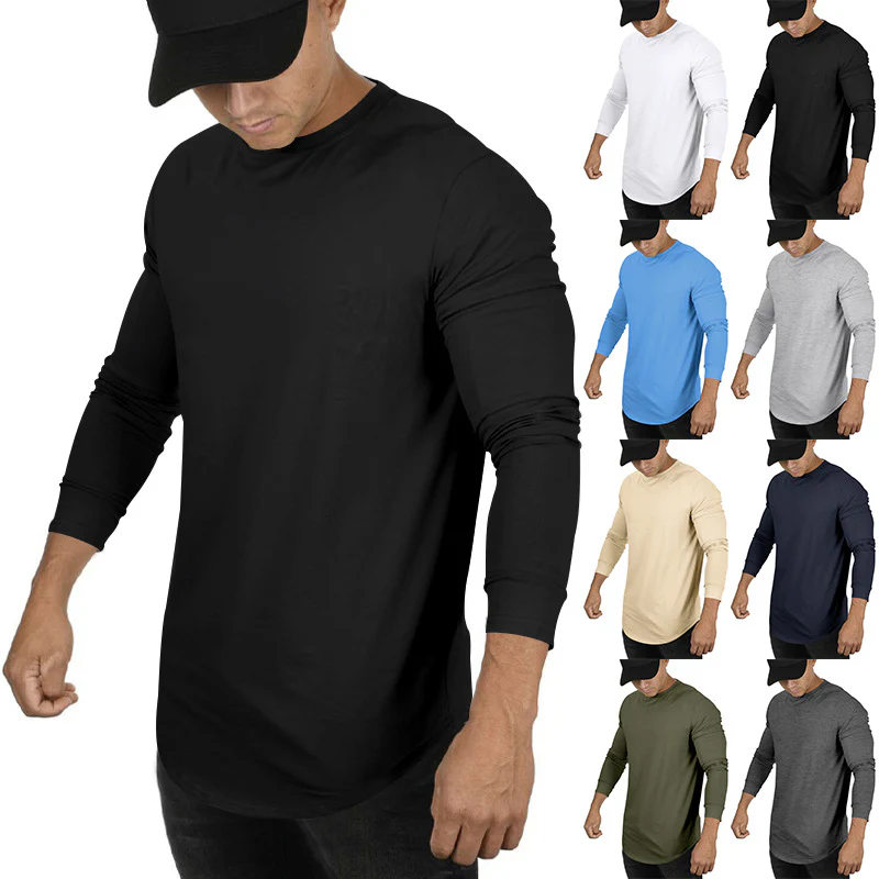 Herren Langarmshirt mit innovativem Schnitt und atmungsaktiver Struktur Heidi-Mode - Image 7