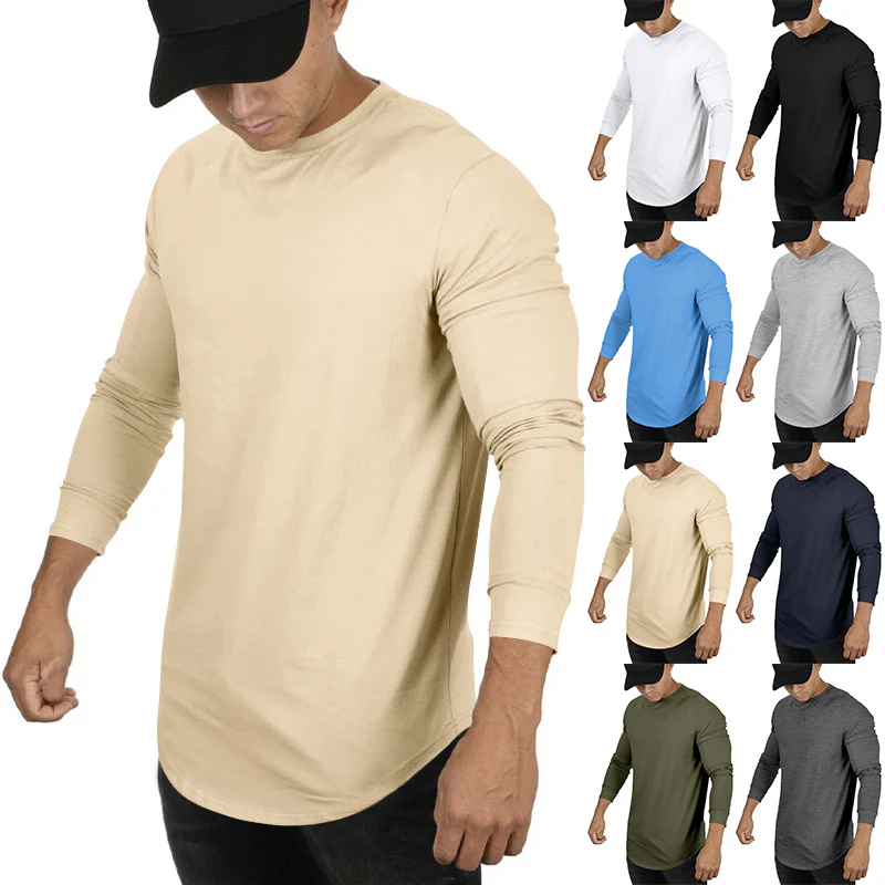 Herren Langarmshirt mit innovativem Schnitt und atmungsaktiver Struktur Heidi-Mode - Image 9