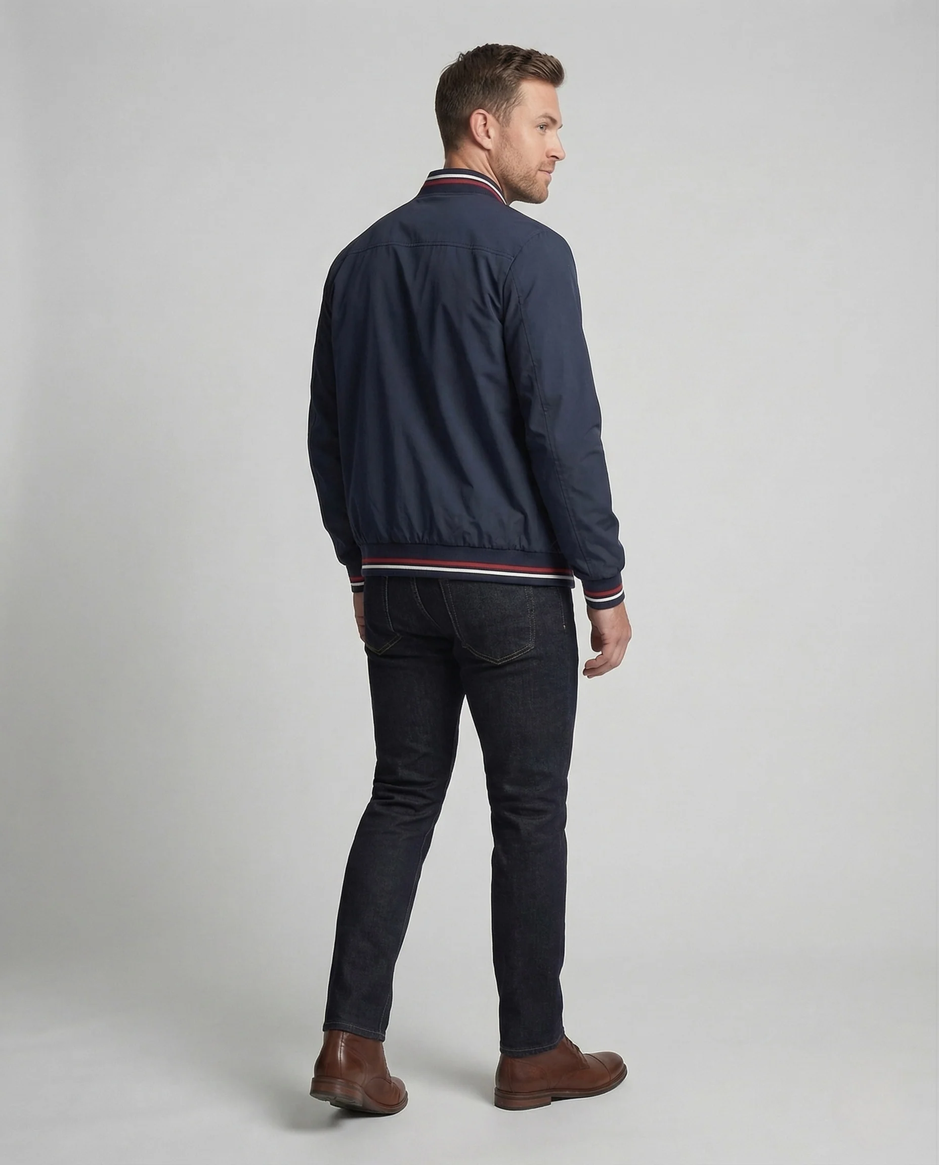 Herren Übergangsjacke mit Stehkragen & Wasserabweisendem Material | Heidi-Mode - Image 3