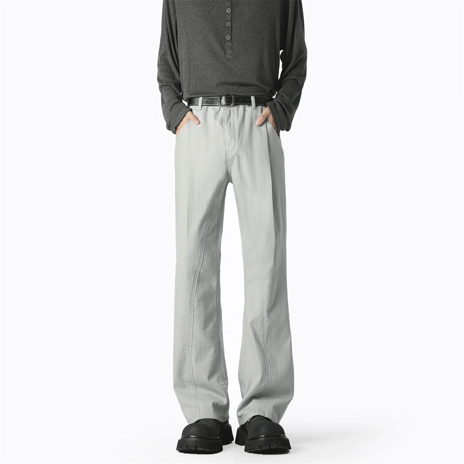 Herren lässige Weitbein-Hose mit elastischem Bund und praktischen Taschen Heidi-Mode - Image 7