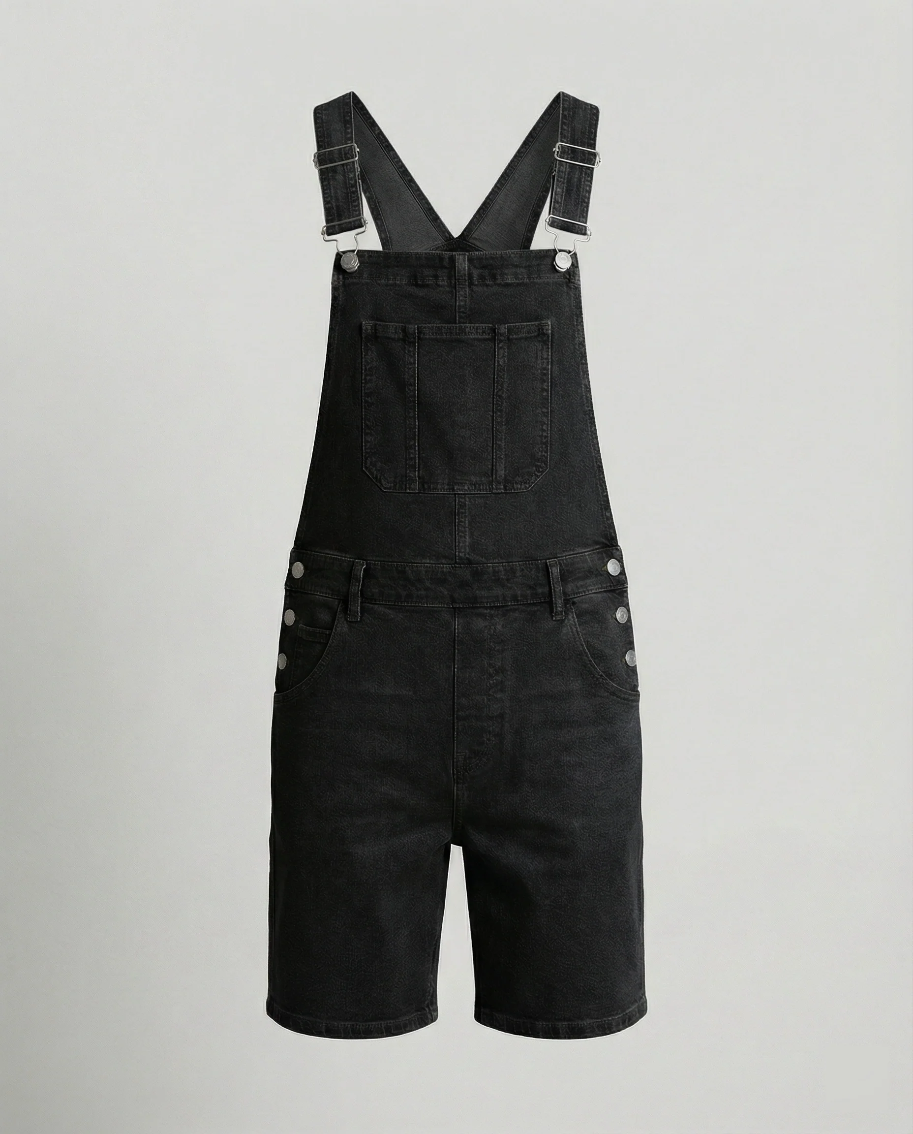 Herren Denim Latzshorts mit Taschen - Image 7