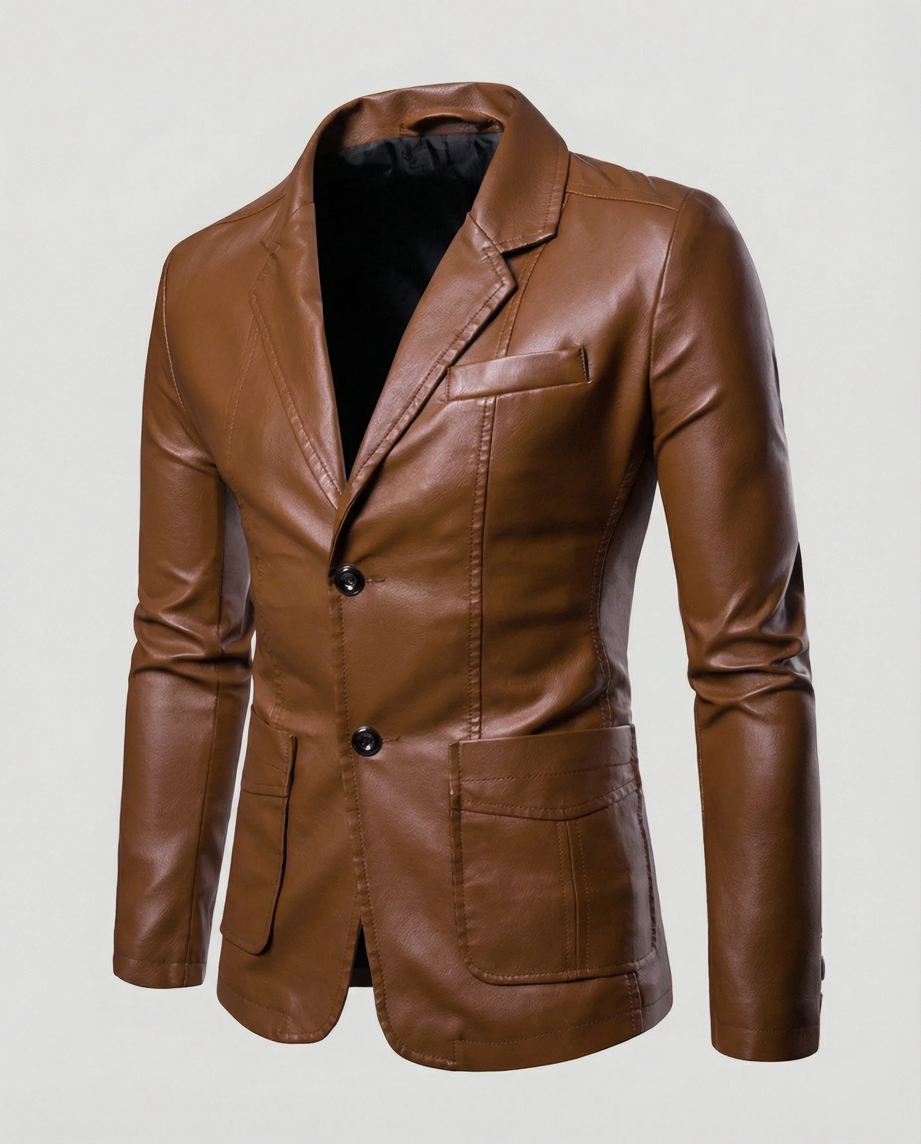 Herren Lederblazer elegant - Image 4
