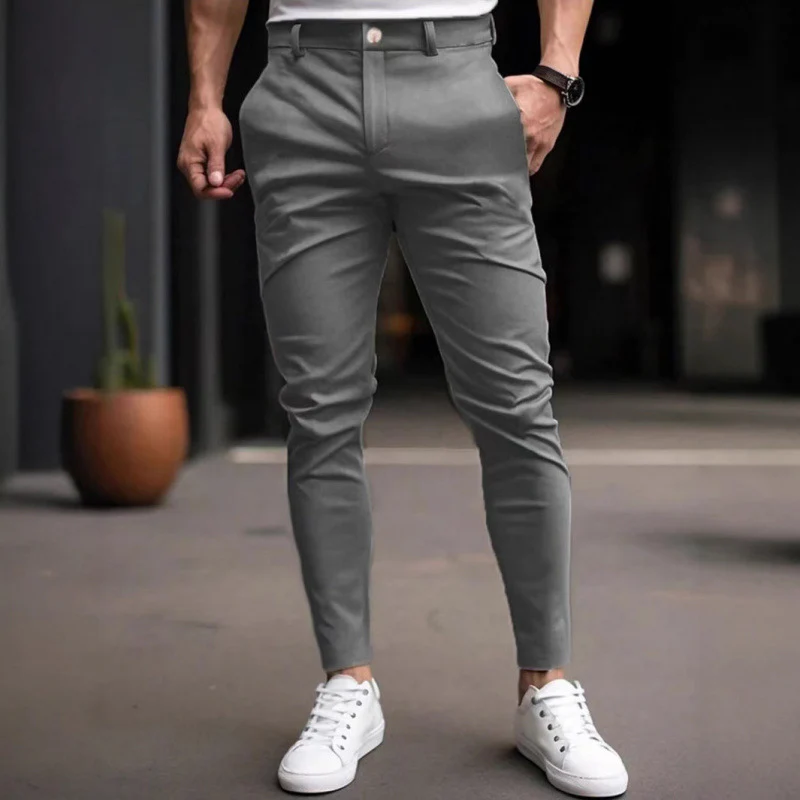 Herren Chinohose Slim Fit mit Seitentaschen - Image 3