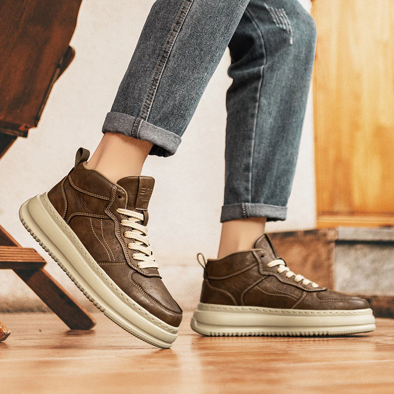 Herren modische high-top Sneakers mit weichem Innenfutter und stabiler Sohle Heidi Mode - Image 2
