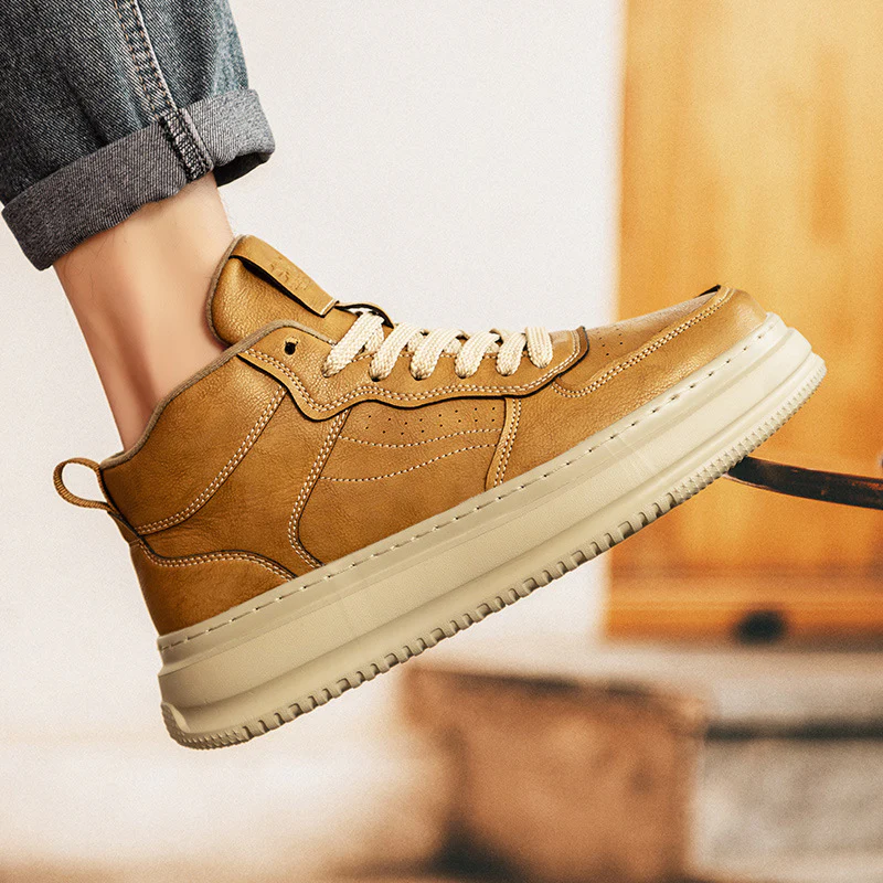 Herren modische high-top Sneakers mit weichem Innenfutter und stabiler Sohle Heidi Mode - Image 3