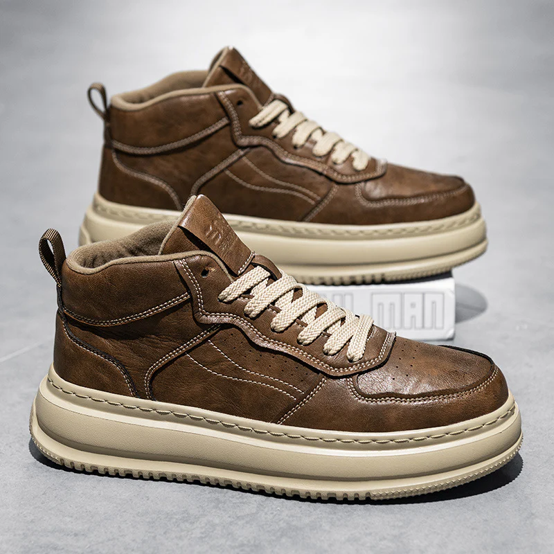 Herren modische high-top Sneakers mit weichem Innenfutter und stabiler Sohle Heidi Mode - Image 6