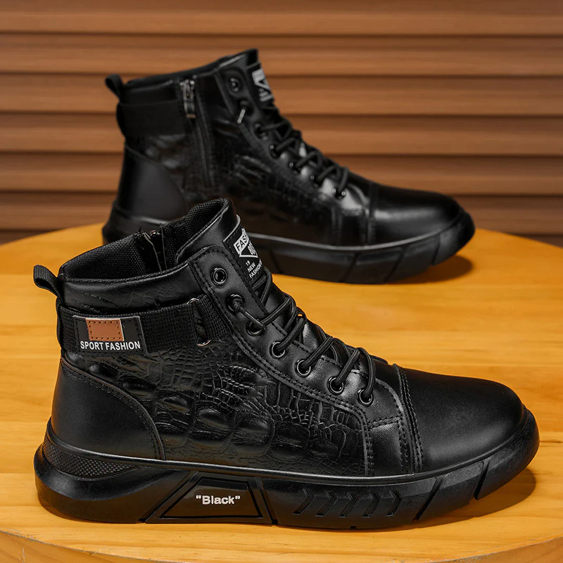 Herren Modische High-Top Stiefel mit robustem Design und praktischer Reißverschlussfunktion Heidi Mode - Image 2