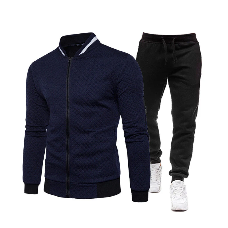 Herren modische Trainingsjacke mit Stehkragen und Sporthose Heidi-Mode - Image 3