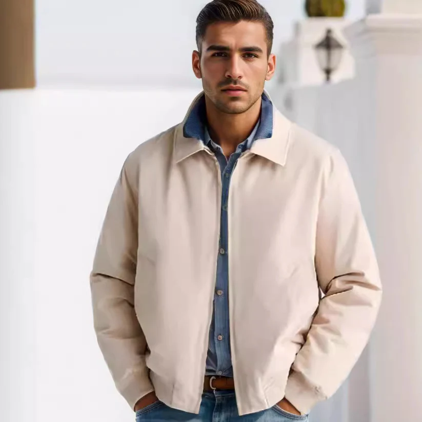 Herren modische Übergangsjacke im sportlichen Schnitt mit Reißverschluss und praktischen Taschen Heidi-Mode - Image 3