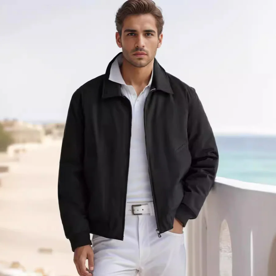 Herren modische Übergangsjacke im sportlichen Schnitt mit Reißverschluss und praktischen Taschen Heidi-Mode - Image 4