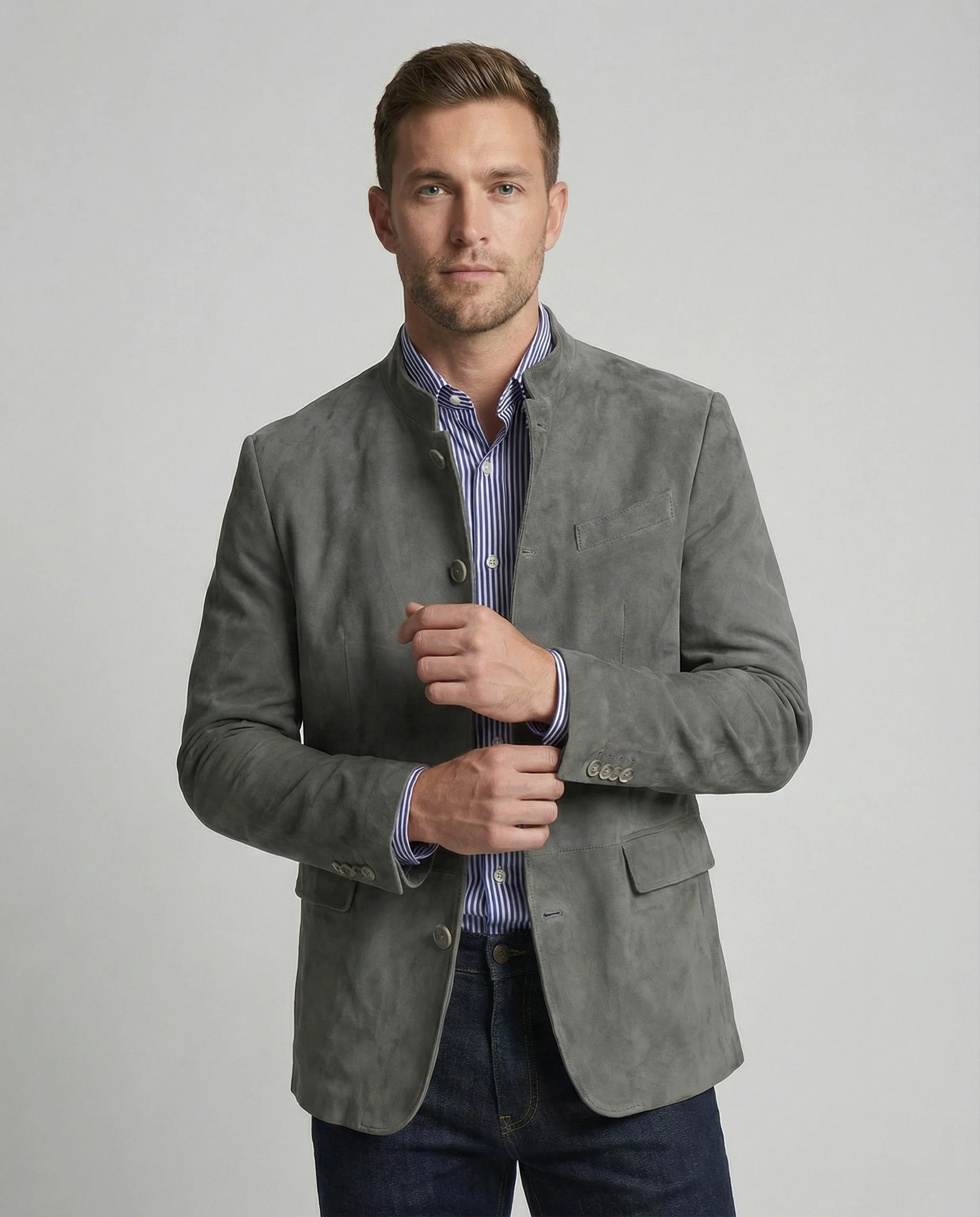 Herren Wildlederjacke modern