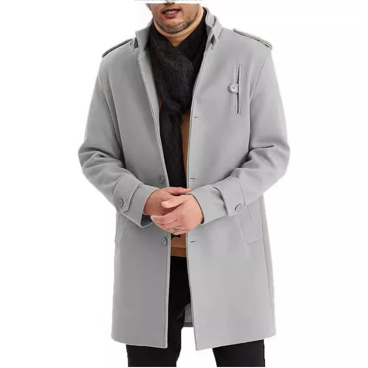 Herren modischer Übergangsmantel mit praktischen Taschen und Stehkragen Heidi-Mode - Image 2