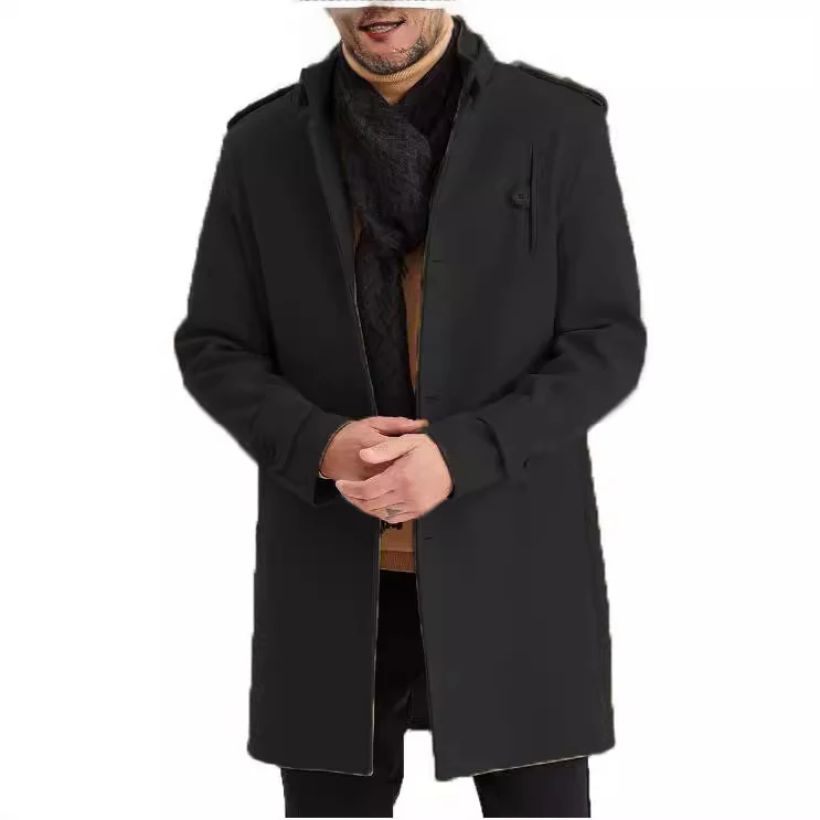 Herren modischer Übergangsmantel mit praktischen Taschen und Stehkragen Heidi-Mode - Image 3
