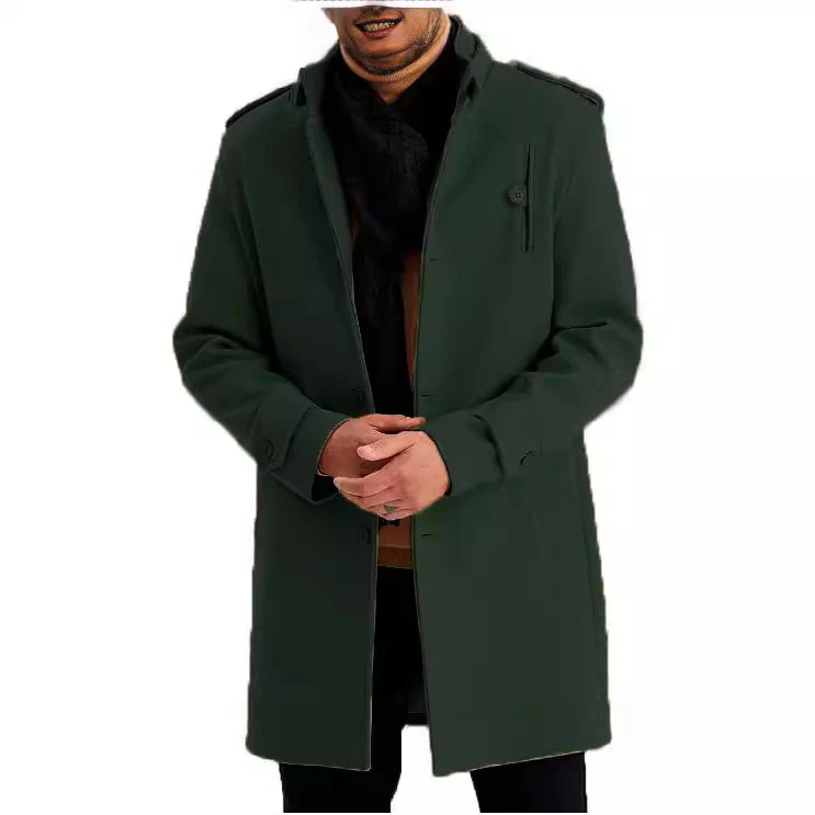 Herren modischer Übergangsmantel mit praktischen Taschen und Stehkragen Heidi-Mode - Image 4