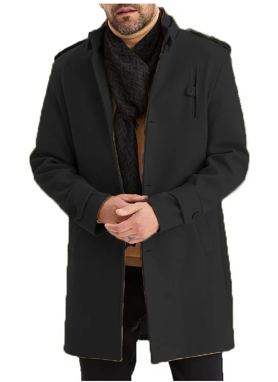 Herren modischer Übergangsmantel mit praktischen Taschen und Stehkragen Heidi-Mode - Image 7