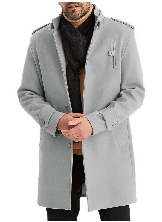 Herren modischer Übergangsmantel mit praktischen Taschen und Stehkragen Heidi-Mode - Image 9