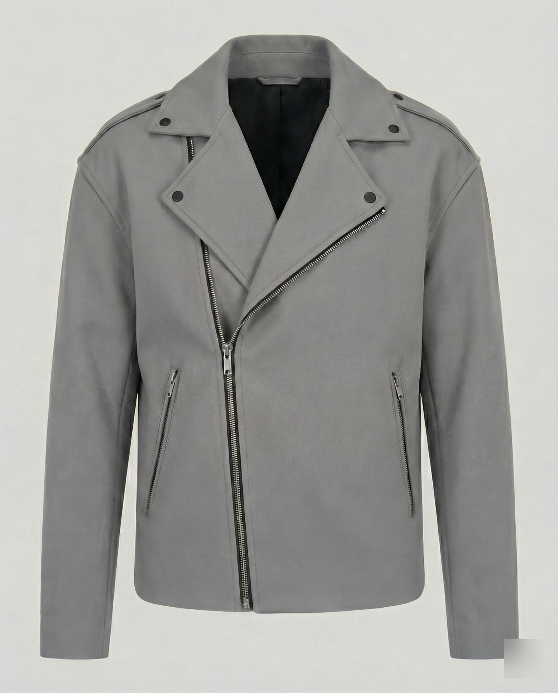 Herren Bikerjacke Leder Weste - Image 6