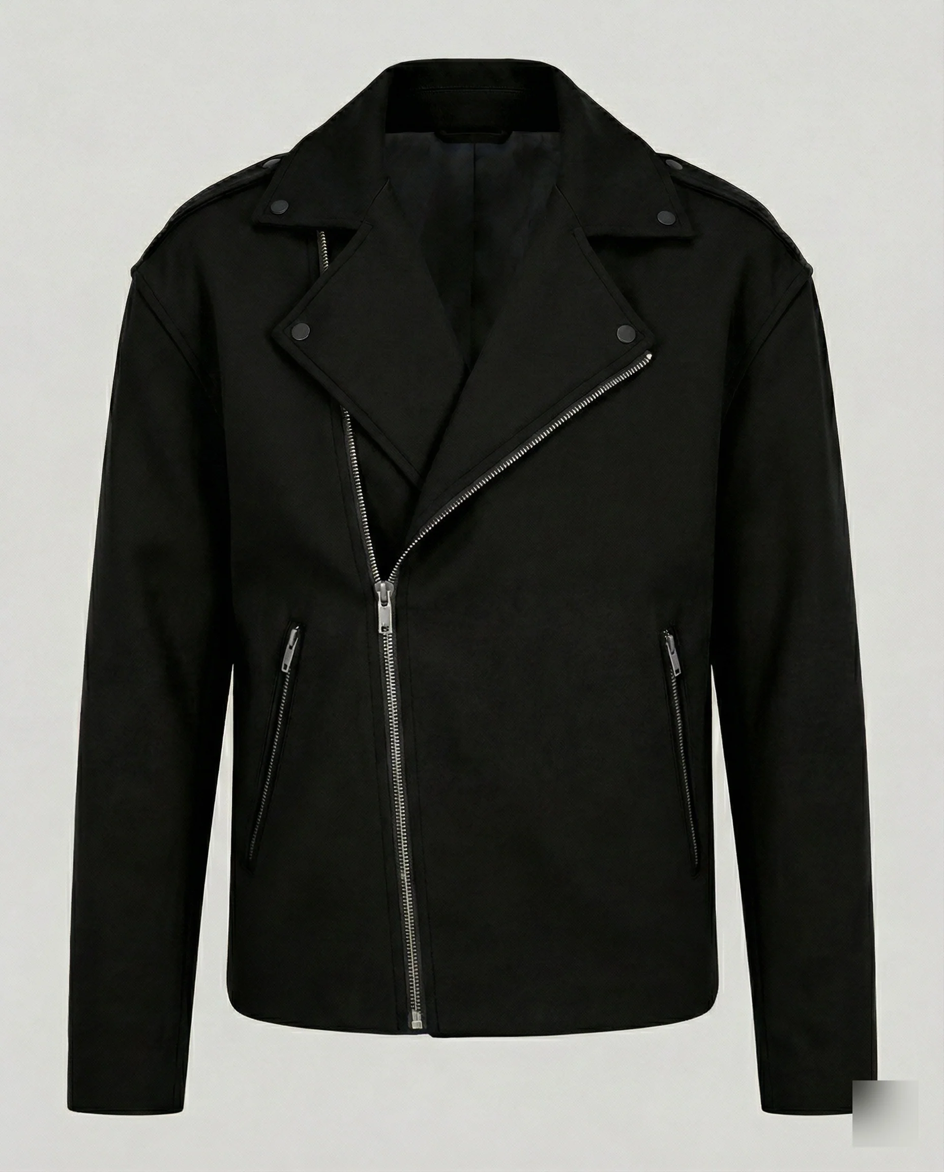 Herren Bikerjacke Leder Weste - Image 8