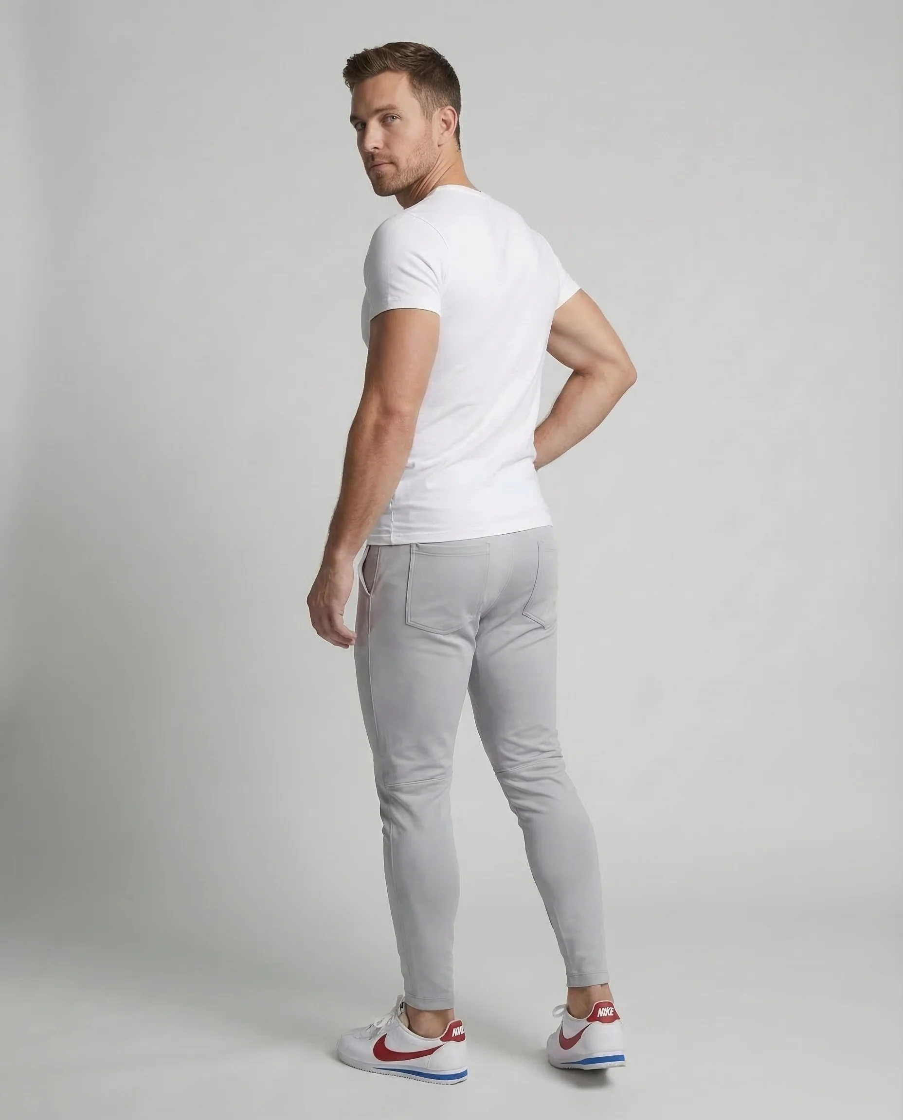 Herren Jogginghose Sport Schmal - Image 3
