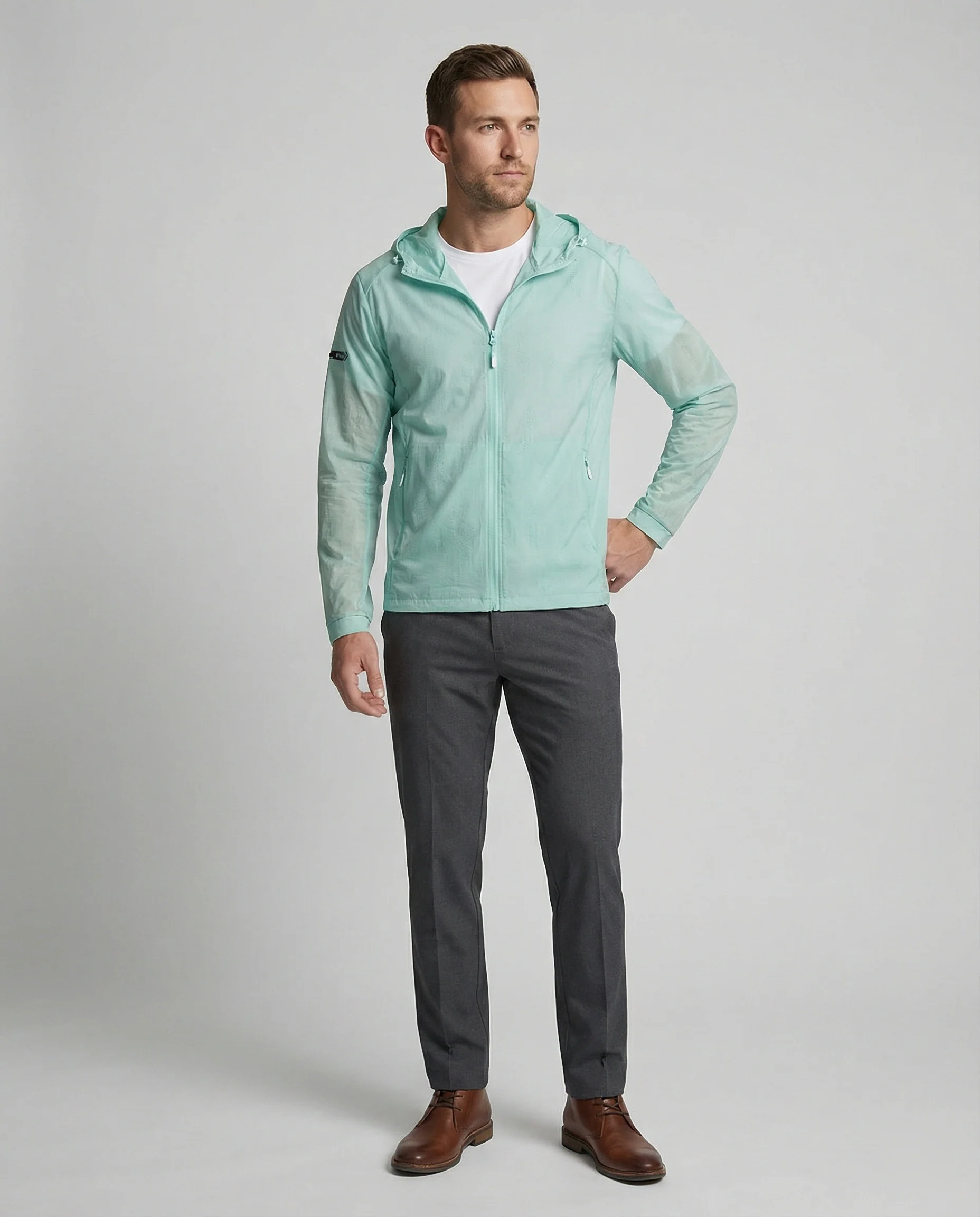 Laufjacke Atmungsaktiv Mit Reißverschluss Herren - Image 11