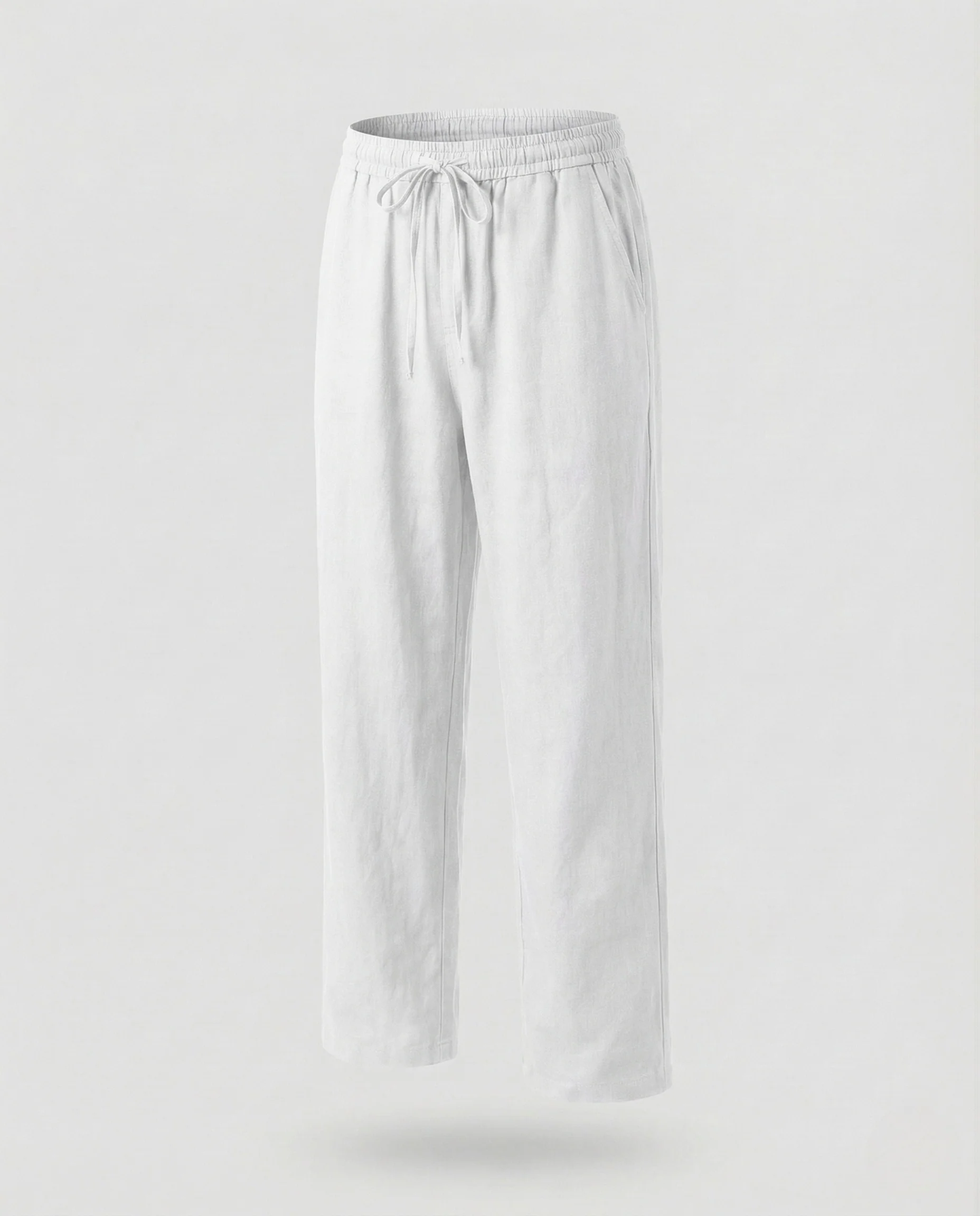 Herren Leinenhose weit mit Tunnelzug Sommer Hose - Image 9