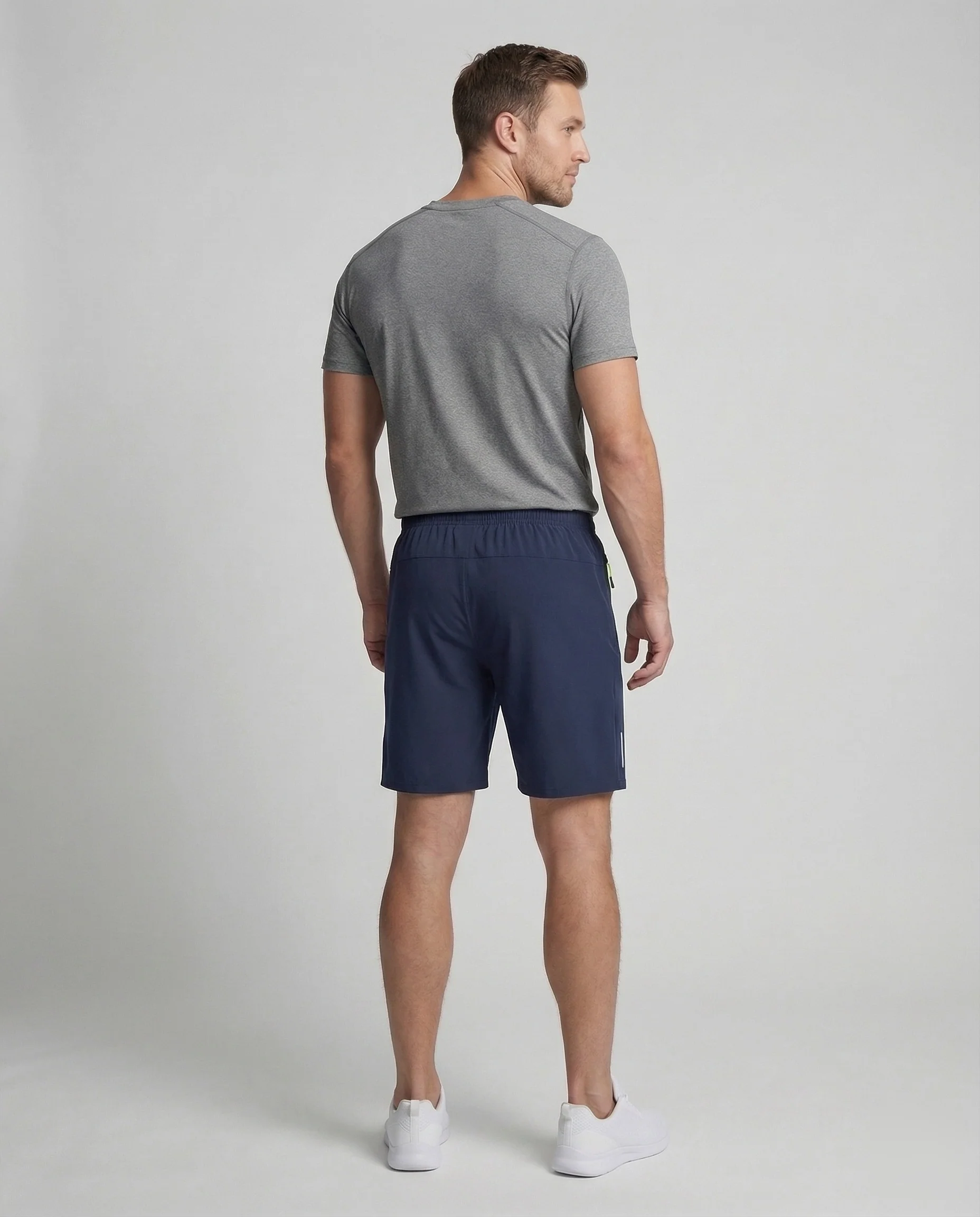 Herren Trainingsshorts Reißverschluss - Image 2