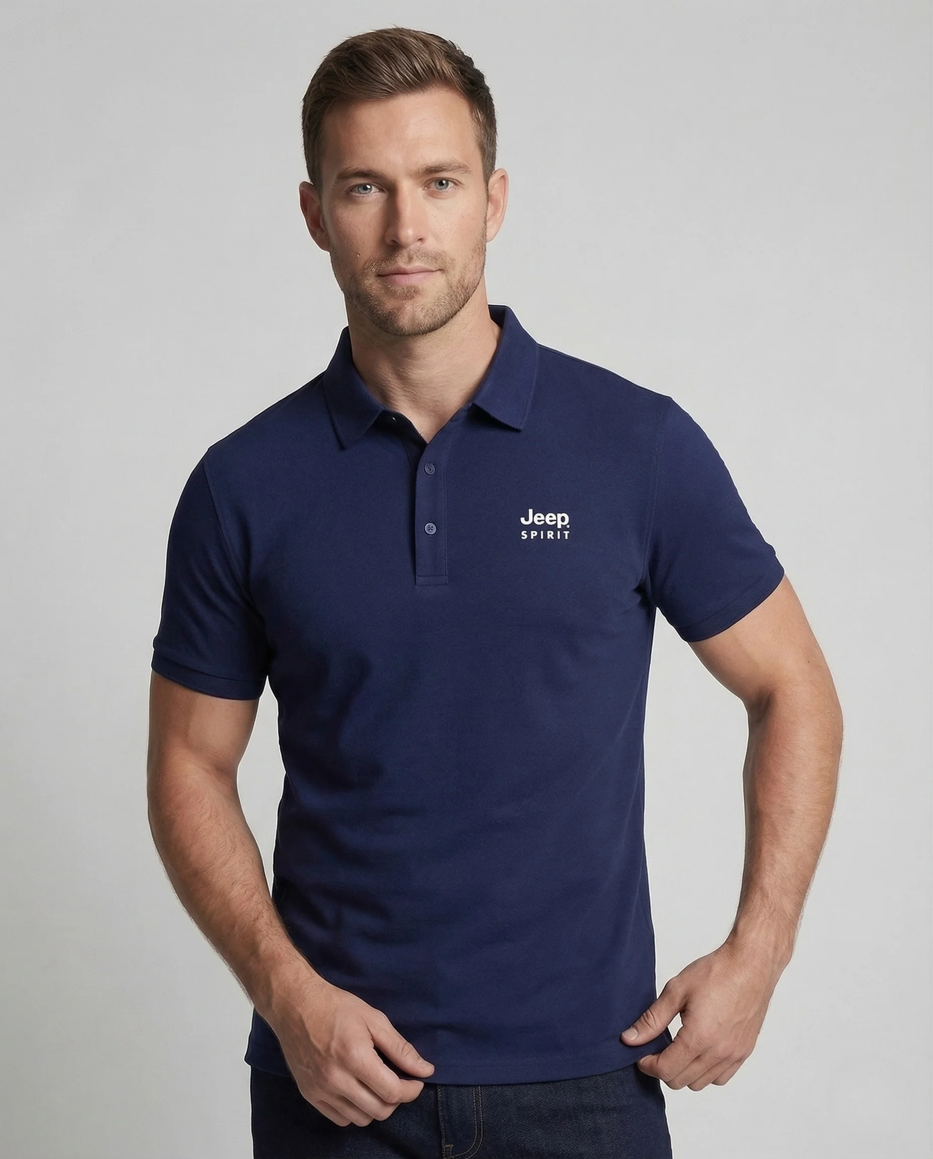 Herren Funktions Poloshirt Atmungsaktiv mit Knopfleiste - Image 2