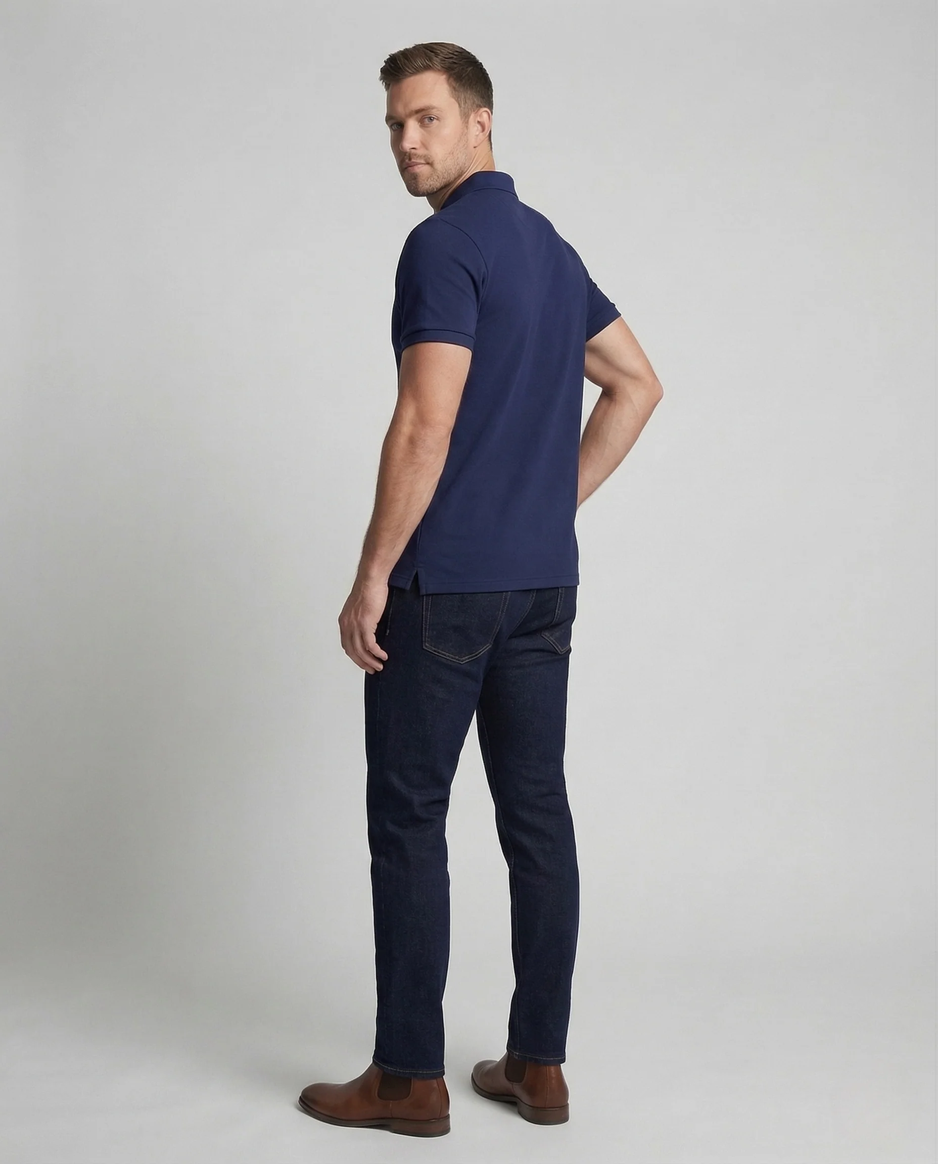 Herren Funktions Poloshirt Atmungsaktiv mit Knopfleiste - Image 4