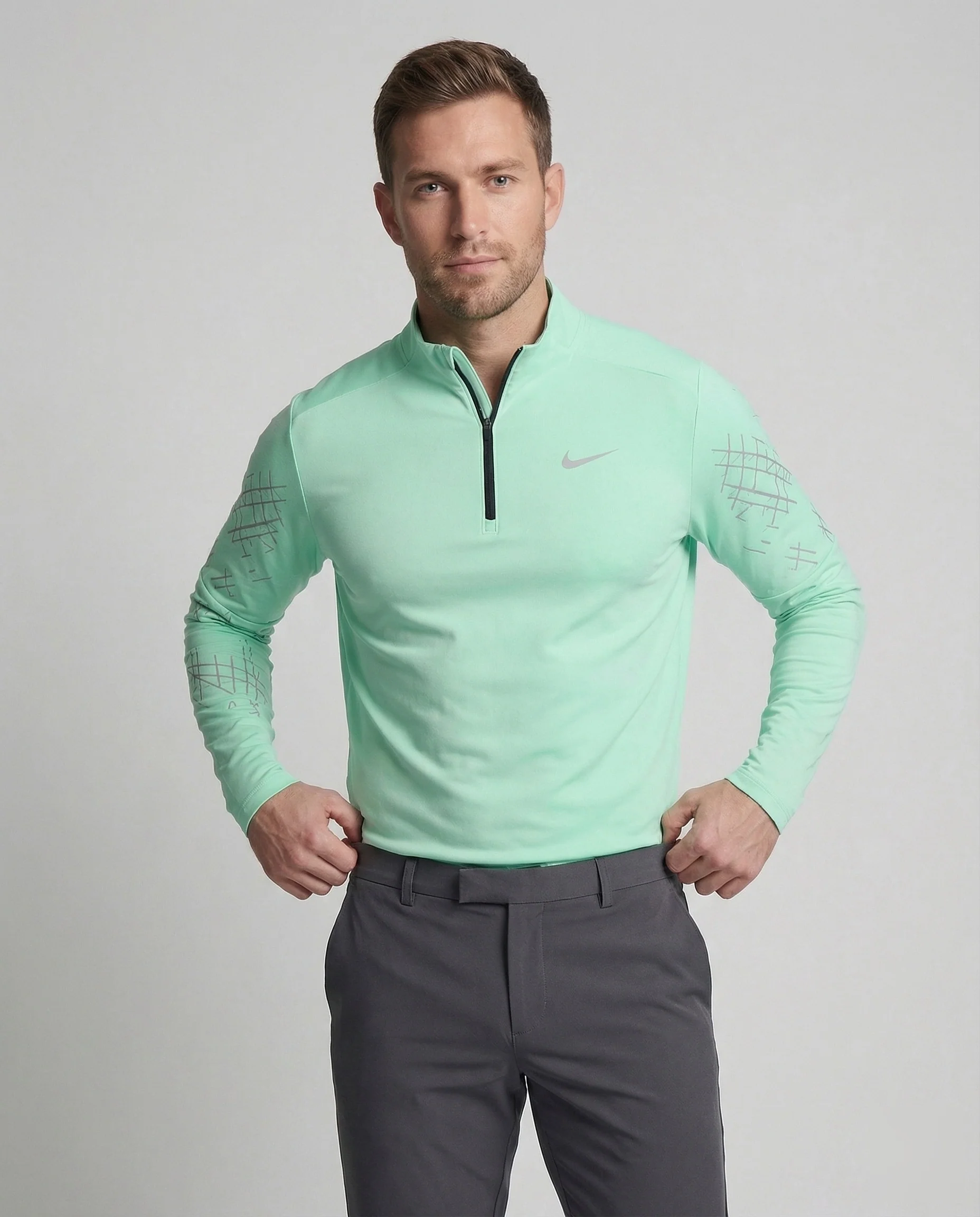 Herren Laufshirt mit Reflektor-Print - Image 2